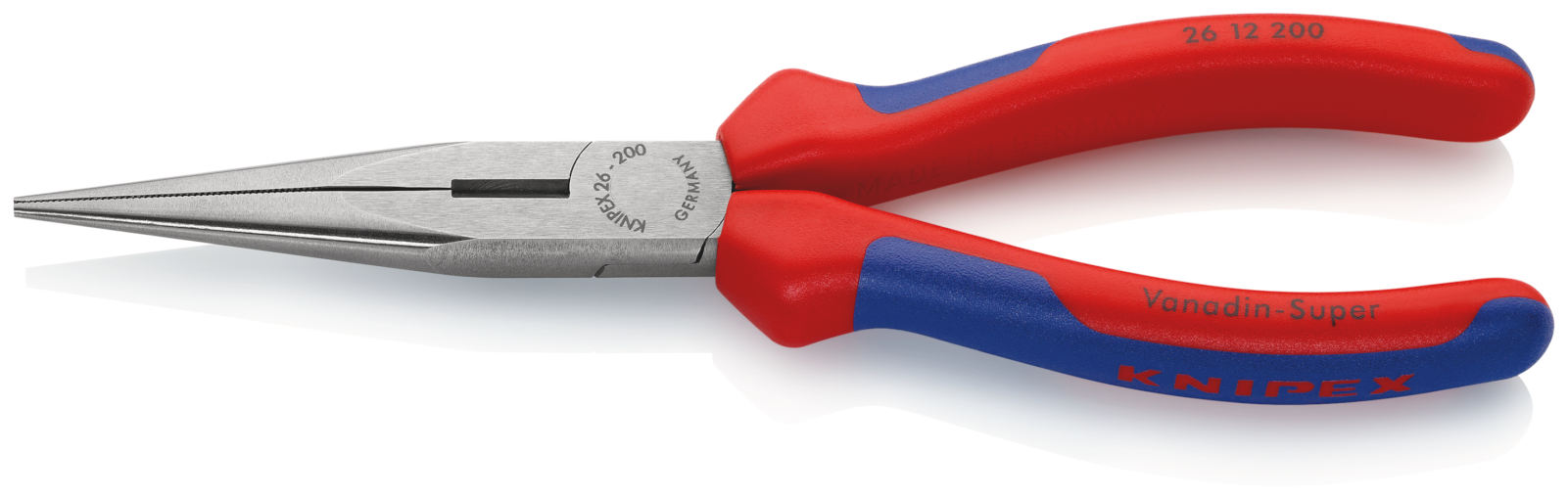 KNIPEX 2611200SBA 8 inch Needle-Nose Pliers - Red for sale online